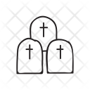 پیش‌نمایش فایل graveyard-43 از پک هالووین – سبک خطی نازک – جلد ۳