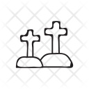 پیش‌نمایش فایل graveyard-44 از پک هالووین – سبک خطی نازک – جلد ۳