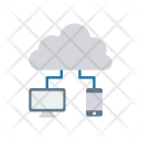 پیش‌نمایش فایل cloud-connected-devices از پک فناوری – آیکن‌های فلت
