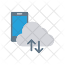 پیش‌نمایش فایل cloud-synchronize-with-mobile از پک فناوری – آیکن‌های فلت