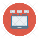 پیش‌نمایش فایل network-connected-laptop از پک فناوری – آیکن‌های فلت