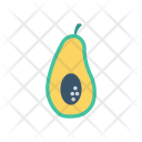 پیش‌نمایش فایل avocado-82 از پک غذا – آیکن‌های فلت