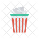 پیش‌نمایش فایل popcorn-64 از پک غذا – آیکن‌های فلت