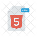 پیش‌نمایش فایل html5-file از پک فایل‌ها و پوشه‌ها – آیکن‌های فلت