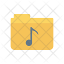 پیش‌نمایش فایل music-folder-26 از پک فایل‌ها و پوشه‌ها – آیکن‌های فلت کاغذی