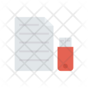 پیش‌نمایش فایل file-in-pendrive از پک فایل‌ها و پوشه‌ها – آیکن‌های فلت کاغذی