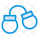 پیش‌نمایش فایل handcuffs-40 از پک حقوق و عدالت – آیکن‌های فانتزی