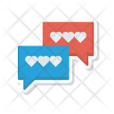 پیش‌نمایش فایل chatting-477 از پک عشق و عاشقانه – آیکن‌های فلت کاغذی