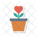 پیش‌نمایش فایل flower-pot-30 از پک عشق و عاشقانه – آیکن‌های فلت کاغذی