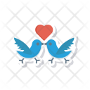 پیش‌نمایش فایل love-birds از پک عشق و عاشقانه – آیکن‌های فلت کاغذی