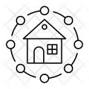پیش‌نمایش فایل connected-house از پک Web & SEO Line 