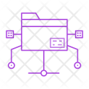 پیش‌نمایش فایل lan-connected-folder از پک Web & SEO Line Color 