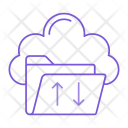 پیش‌نمایش فایل cloud-folder-11 از پک Web & SEO Line Color 