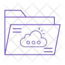 پیش‌نمایش فایل cloud-folder-12 از پک Web & SEO Line Color 