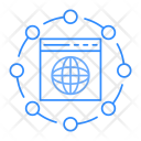 پیش‌نمایش فایل global-website-5 از پک Web & SEO Line Color 