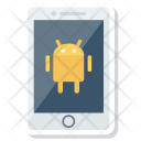 پیش‌نمایش فایل android-phone-17 از پک موبایل و هوشمند دستگاه‌ها – آیکن‌های فلت کاغذی