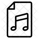 پیش‌نمایش فایل music-file-64 از پک طراحی وب و توسعه – آیکن‌های خطی