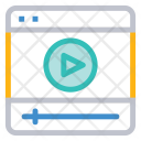 پیش‌نمایش فایل video-player-69 از پک Web Design Development Line Color 