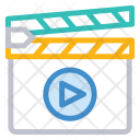 پیش‌نمایش فایل clapperboard-43 از پک Web Design Development Line Color 