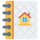 پیش‌نمایش فایل real-estate-book از پک املاک و مستغلات و ساختمان – آیکن‌های فلت