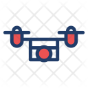 پیش‌نمایش فایل drone-116 از پک ربات – آیکن‌های خطی رنگی