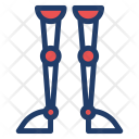 پیش‌نمایش فایل robot-leg-3 از پک ربات – آیکن‌های خطی رنگی