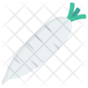 پیش‌نمایش فایل daikon از پک میوه‌ها و سبزیجات – سبک فلت