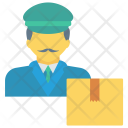 پیش‌نمایش فایل delivery-boy-7 از پک آیکون‌های تخت تحویل لجستیک