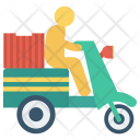 پیش‌نمایش فایل delivery-man-16 از پک آیکون‌های تخت تحویل لجستیک