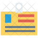 پیش‌نمایش فایل id-card-112 از پک آیکون‌های تخت تحویل لجستیک