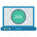 پیش‌نمایش فایل 24-hour-services-7 از پک آیکون‌های تخت تحویل لجستیک