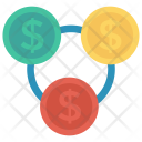 پیش‌نمایش فایل currency-flow از پک کسب‌وکار و اداره – آیکن‌های فلت