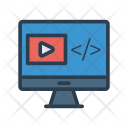 پیش‌نمایش فایل video-player-109 از پک کسب‌وکار – آیکن‌های خطی رنگی
