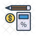 پیش‌نمایش فایل calculator-1215 از پک کسب‌وکار – آیکن‌های خطی رنگی