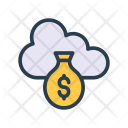 پیش‌نمایش فایل cloud-cost-13 از پک کسب‌وکار – آیکن‌های خطی رنگی