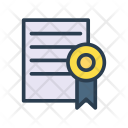 پیش‌نمایش فایل certificate-466 از پک کسب‌وکار – آیکن‌های خطی رنگی