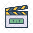 پیش‌نمایش فایل clapperboard-70 از پک کسب‌وکار – آیکن‌های خطی رنگی