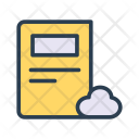 پیش‌نمایش فایل cloud-book-2 از پک کسب‌وکار – آیکن‌های خطی رنگی