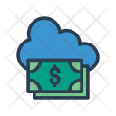 پیش‌نمایش فایل cloud-money-1 از پک کسب‌وکار – آیکن‌های خطی رنگی