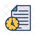 پیش‌نمایش فایل document-deadline-2 از پک کسب‌وکار – آیکن‌های خطی رنگی