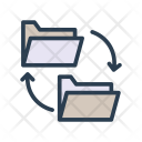 پیش‌نمایش فایل exchange-folder-1 از پک کسب‌وکار – آیکن‌های خطی رنگی