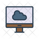 پیش‌نمایش فایل cloud-3854 از پک کسب‌وکار – آیکن‌های خطی رنگی