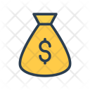 پیش‌نمایش فایل money-bag-201 از پک کسب‌وکار – آیکن‌های خطی رنگی