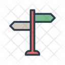 پیش‌نمایش فایل direction-board-92 از پک کسب‌وکار – آیکن‌های خطی رنگی