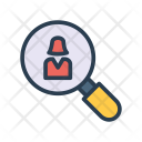 پیش‌نمایش فایل search-user-42 از پک کسب‌وکار – آیکن‌های خطی رنگی