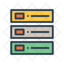پیش‌نمایش فایل server-652 از پک کسب‌وکار – آیکن‌های خطی رنگی