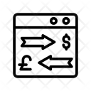 پیش‌نمایش فایل exchange-currency-33 از پک کسب‌وکار – آیکن‌های خطی