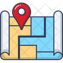 پیش‌نمایش فایل paper-map-location-3824359 از پک نقشه و ناوبری – سبک فلت خطی – جلد ۱