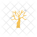 پیش‌نمایش فایل hunted-tree از پک هالووین – سبک فلت کاغذی