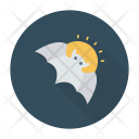 پیش‌نمایش فایل bat-135 از پک هالووین – سبک فلت دایره‌ای سایه‌دار